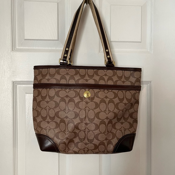 Coach Monogram Shoulder Bag - Picture 6 of 7